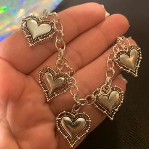 Woman’s heart bracelet